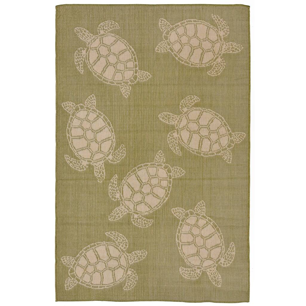 Liora Manne Tortoise Outdoor Rug (3'3 x 4'11) - 3'3 x 4'11