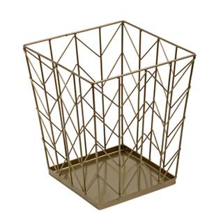 Shop Honey Can Do Coastal Collection Decorative Trash Can Bronze