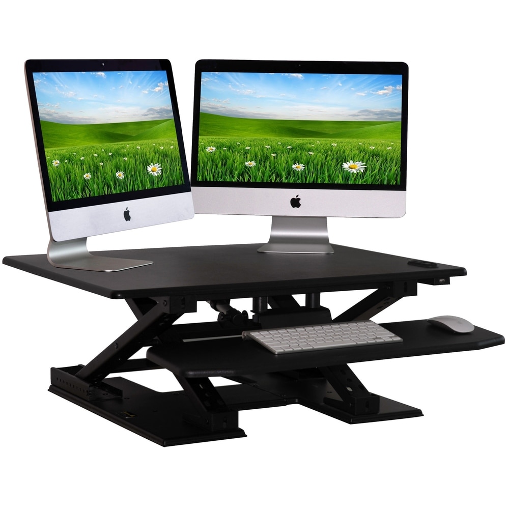 Home Soft Things Boonliving Electrical Adjustable Computer Desk Ergonomic Workstation