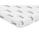 preview thumbnail 2 of 1, Sweet Jojo Designs Grey Stag Woodland Deer Collection Fitted Mini Portable Crib Sheet