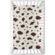 preview thumbnail 1 of 1, Sweet Jojo Designs Brown Cow Print Western Wild West Collection Fitted Mini Portable Crib Sheet