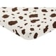 preview thumbnail 2 of 1, Sweet Jojo Designs Brown Cow Print Western Wild West Collection Fitted Mini Portable Crib Sheet