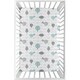 preview thumbnail 1 of 1, Sweet Jojo Designs Turquoise Blue, Gray and White Bird Earth and Sky Collection Fitted Mini Portable Crib Sheet