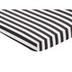 preview thumbnail 2 of 1, Sweet Jojo Designs Black and White Stripe Paris Collection Fitted Mini Portable Crib Sheet