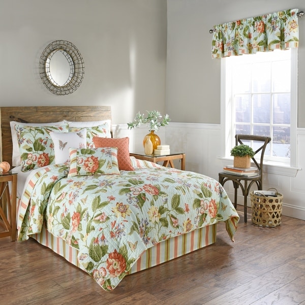 Waverly Laurel Springs Opal Reversible Quilt Collection