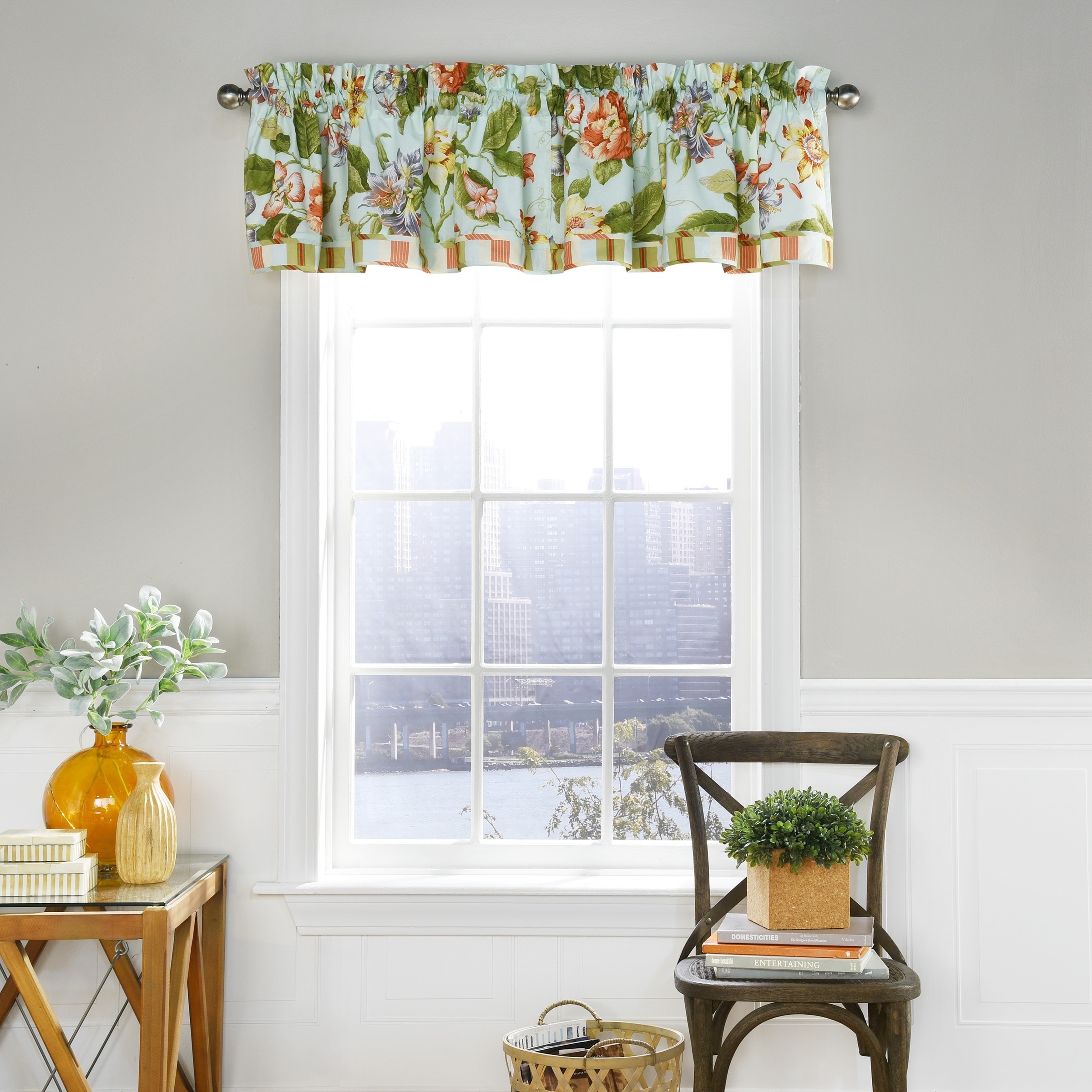 Waverly Laurel Springs Opal Window Valance Multi-color 52x16 ...