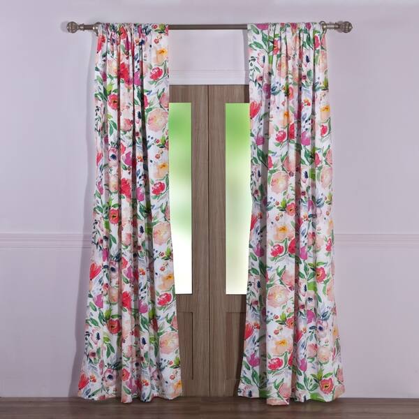 slide 1 of 5, Barefoot Bungalow Blossom Curtain Panels (Set of 2)