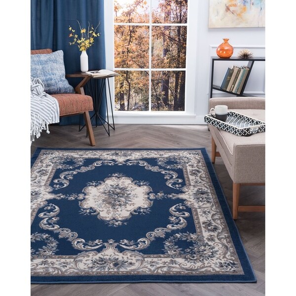 Alise Rugs Hamilton Traditional Oriental Area Rug - 7'10 x 9'10