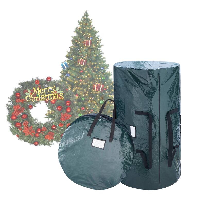 Tree and Wreath Combo Green