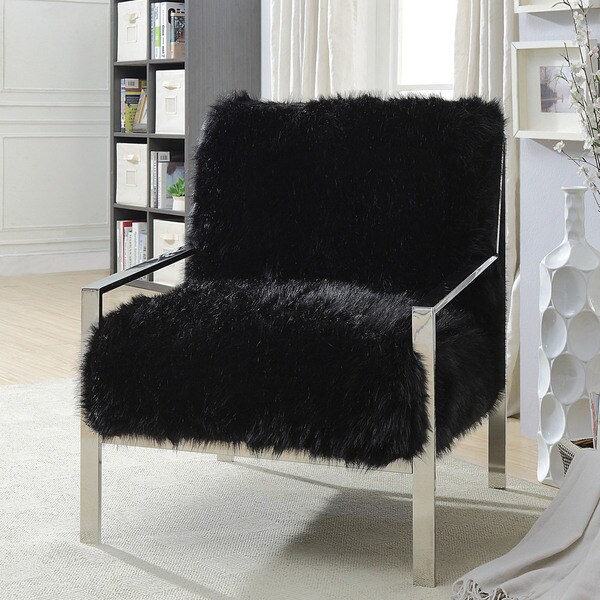 Shop Furniture of America Delta Contemporary Faux Fur ...