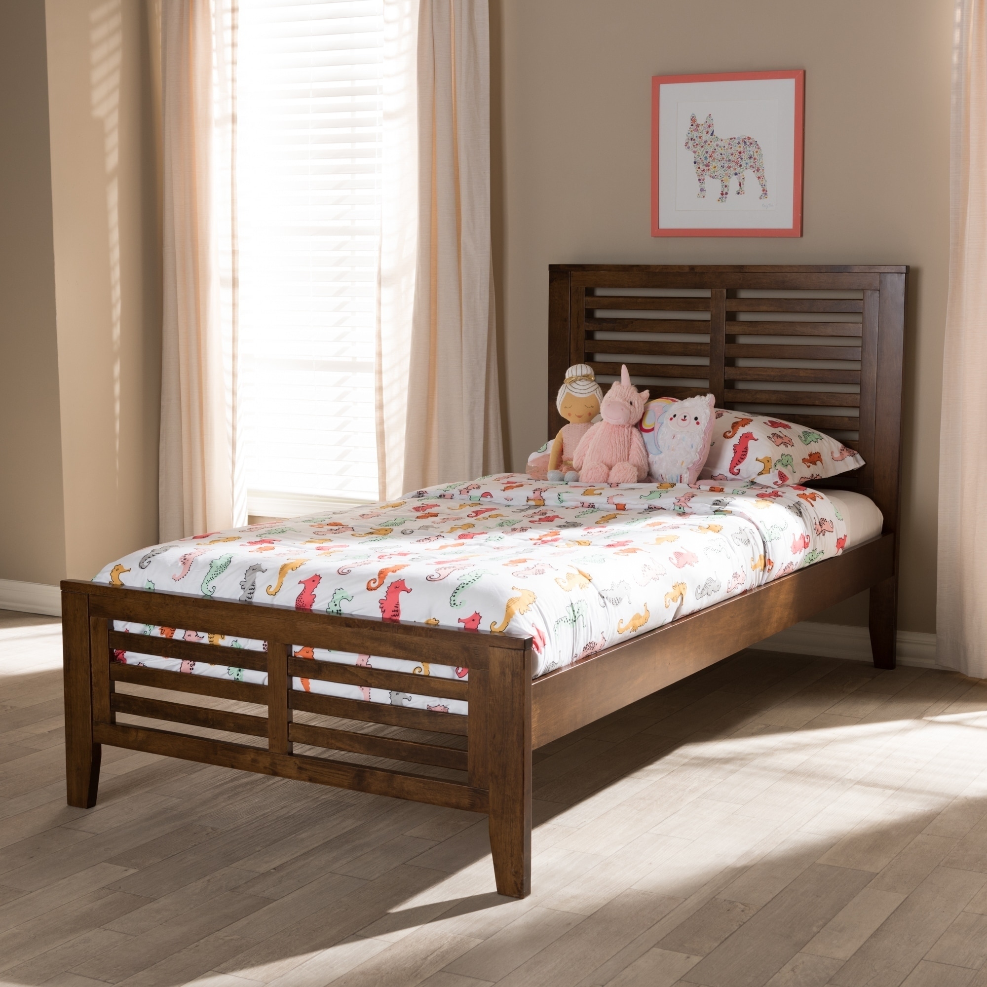 Mission Wood Platform Bed by Baxton Studio On Sale Bed Bath