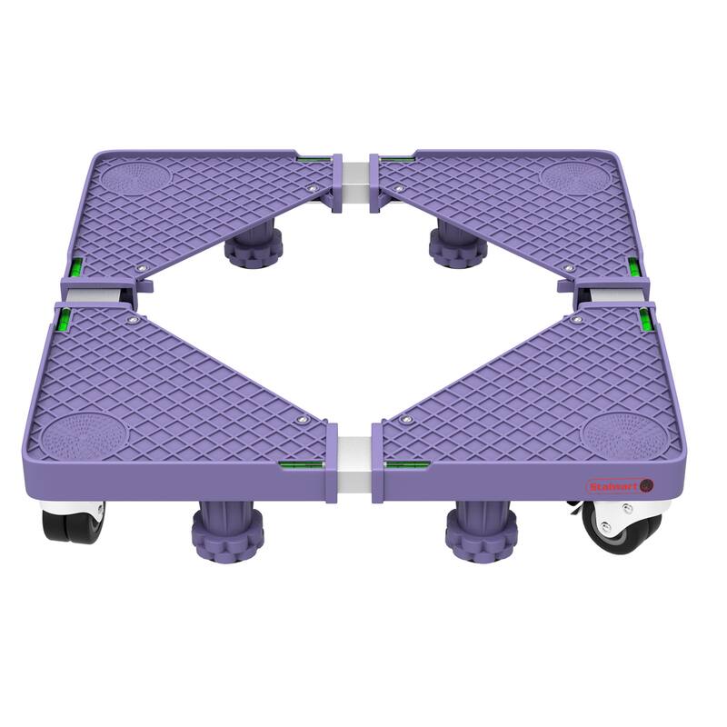 Multi Purpose Dolly With 4 feet, Locking Swivel Wheels, Levels and Adjustable Base for Moving - 1100 Lbs Capacity By Stalwart