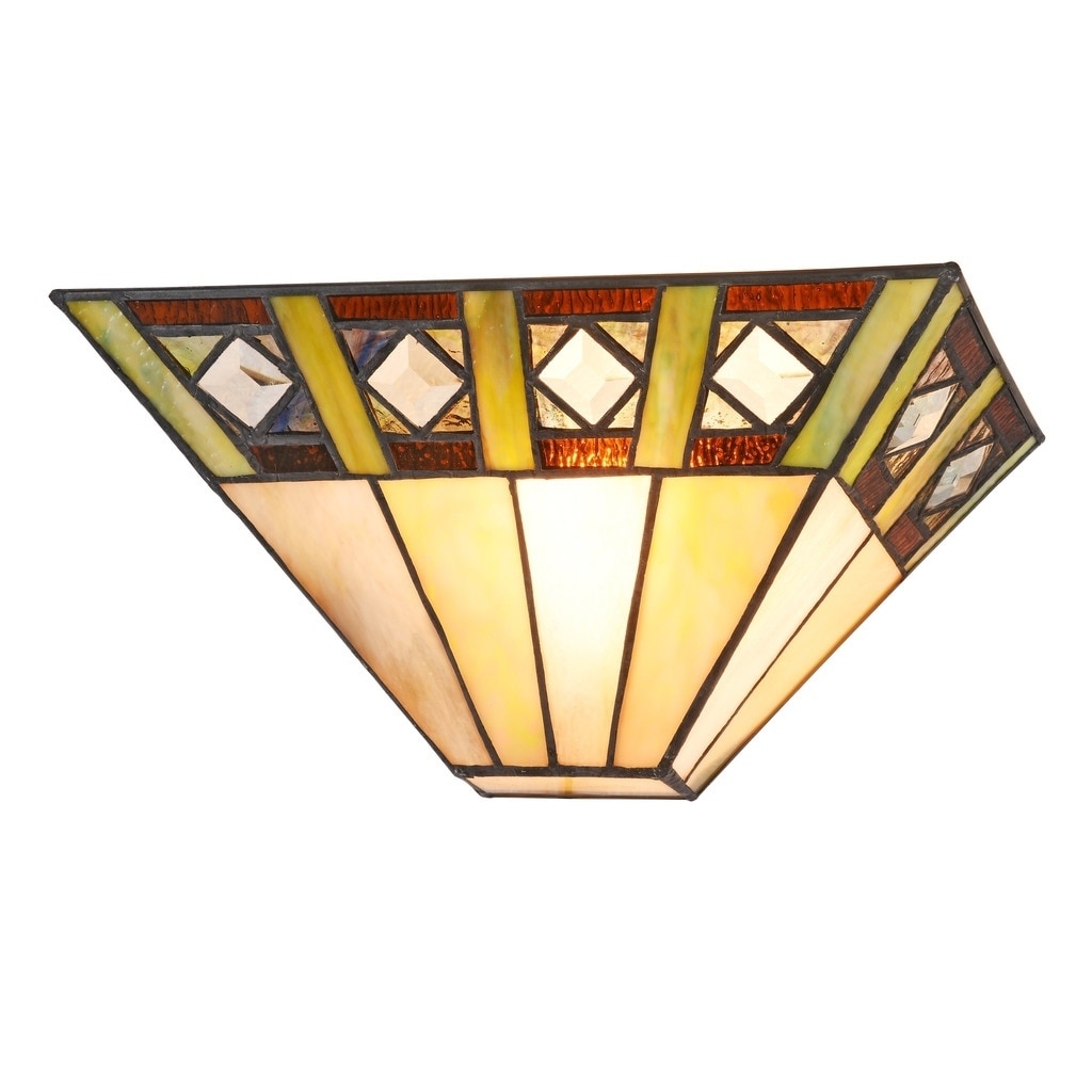 stained glass wall sconce lighting