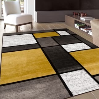 Yellow Geometric Rugs Area For Less Contemporary Modern Bo Yellow Area Rug 9 X 12