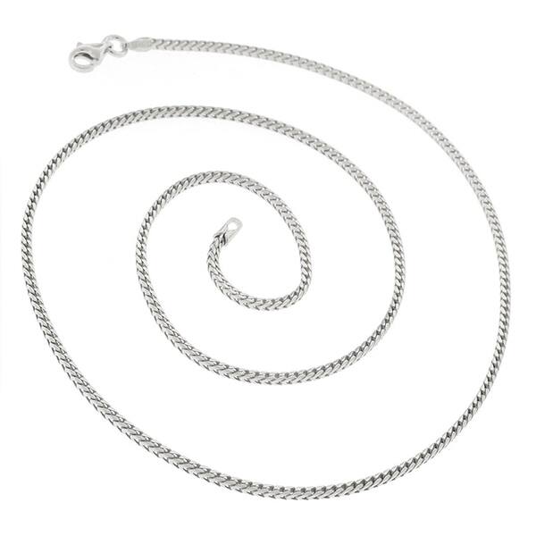 Box Necklace Solid 14k White Gold Chain Plain Square Links Polished Style Genuine 1 mm 20 inch Box Necklace Solid 14k White Gold Chain Plain Square Links Polished Style Genuine 1 mm 20 inch