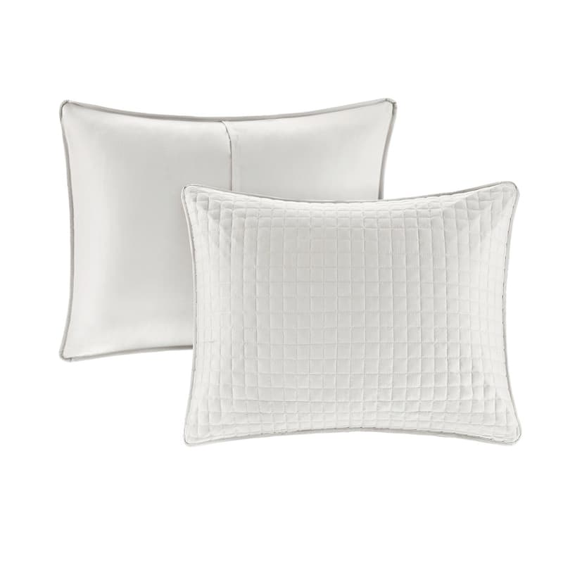 510 Design Nash Grey 3 Piece Reversible Quilt Set