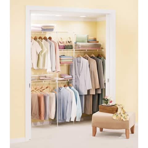 Rubbermaid 12 ft. H x 8 ft. W Wardrobe Organizer White