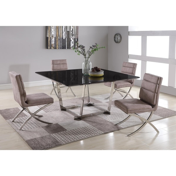 brown gloss dining table