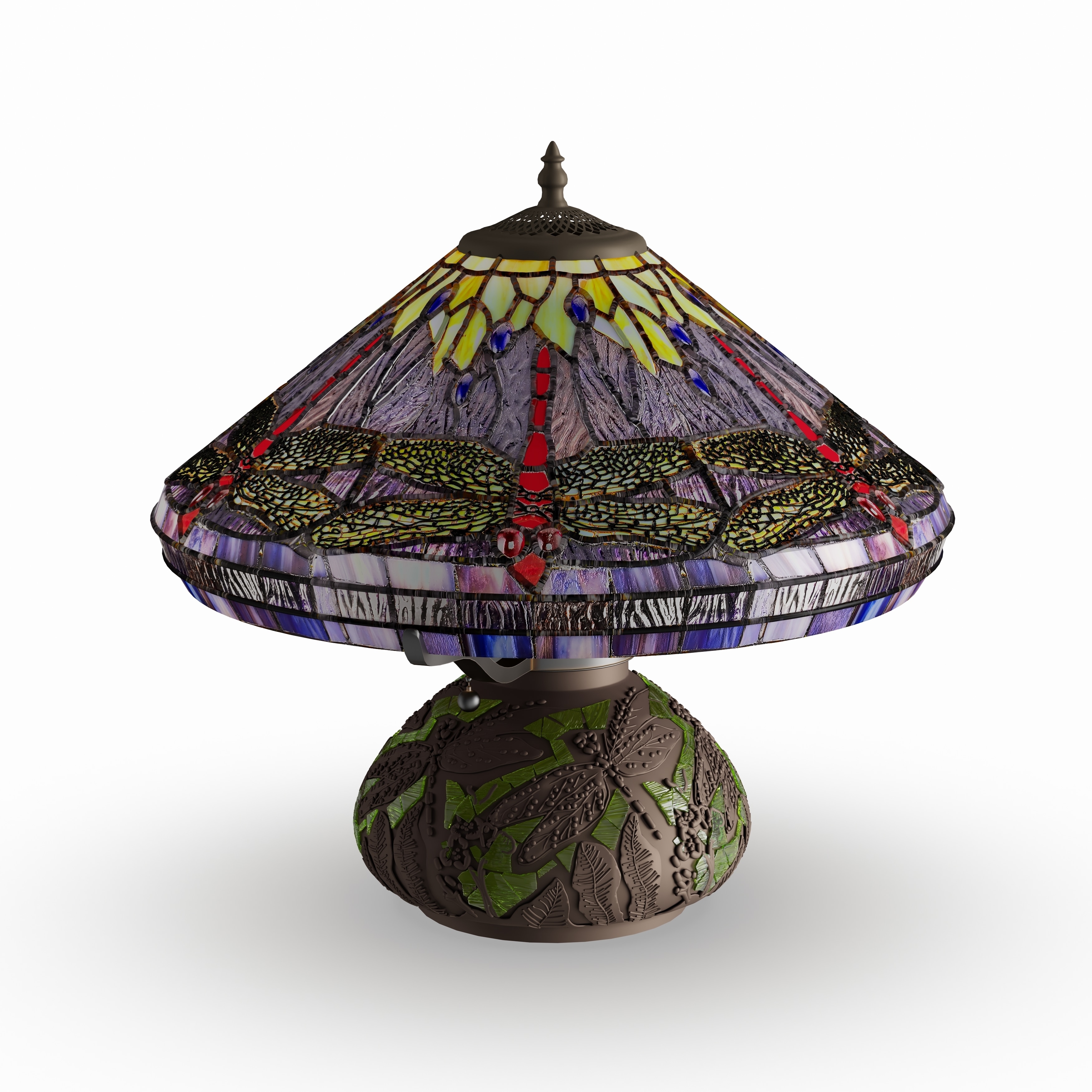 Shop The Curated Nomad Pablo Tiffany Style Dragonfly Table Lamp