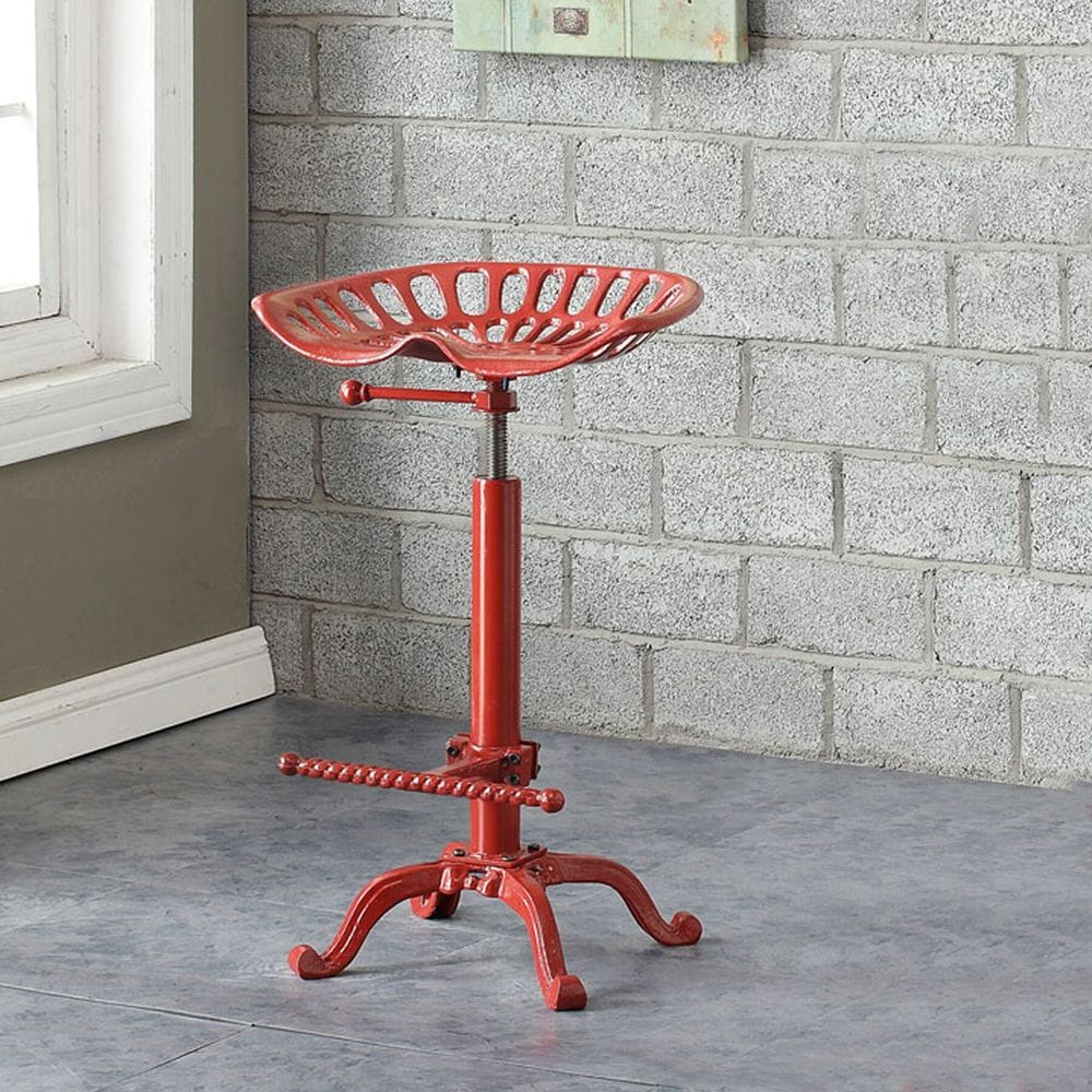 Rustic red bar stools hot sale