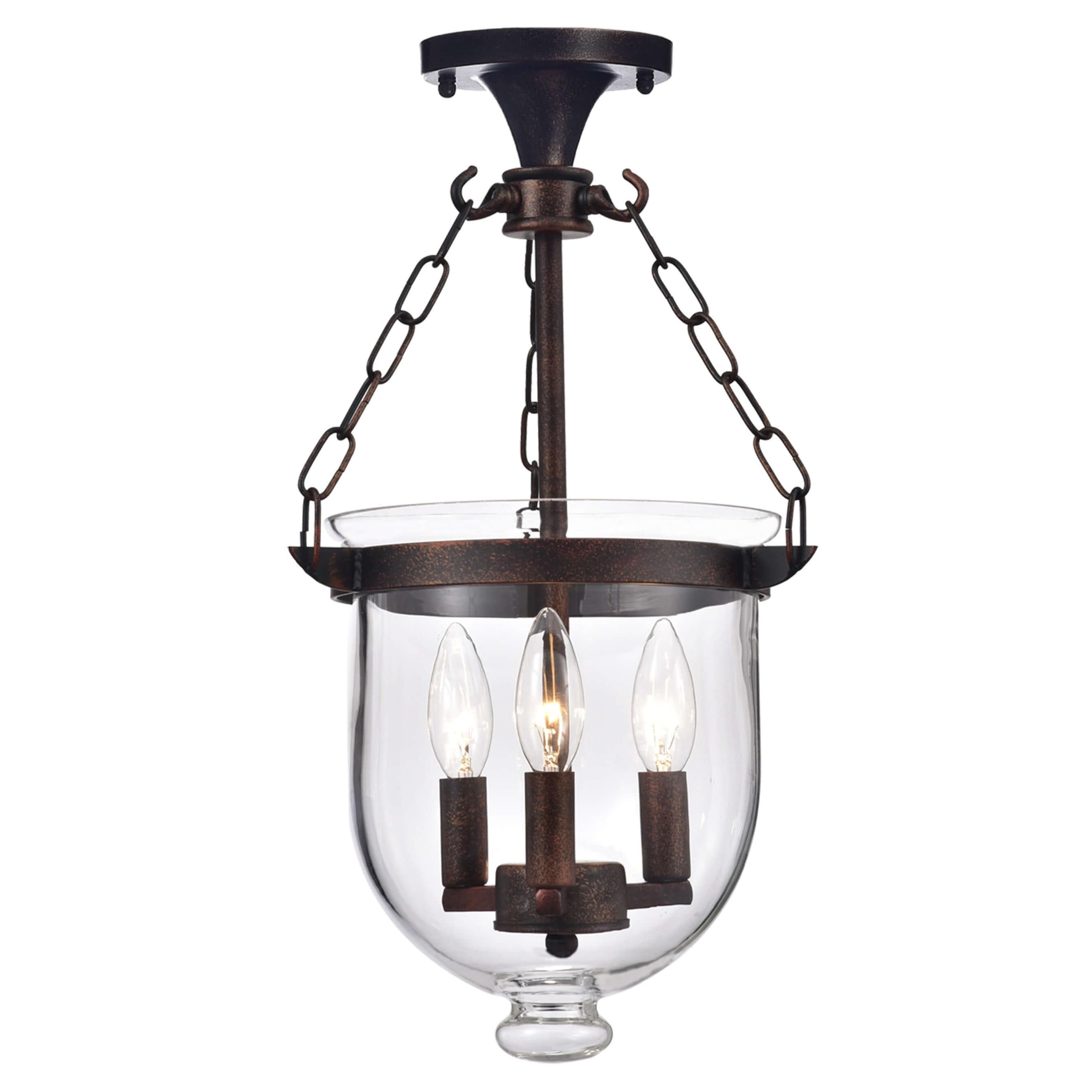 Copper Grove Antique Bell Jar Gl Lantern Chandelier Copper Grove Antique Bell Jar Gl Lantern Chandelier