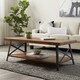 Carbon Loft Oliver Modern Rustic Natural Fir Coffee Table - Thumbnail 2