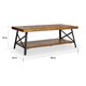 Carbon Loft Oliver Modern Rustic Natural Fir Coffee Table - Thumbnail 12