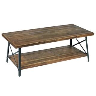 Carbon Loft Oliver Modern Rustic Natural Fir Coffee Table