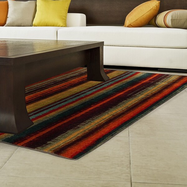 The Curated Nomad Shrader Striped Area Rug - 5' x 8'