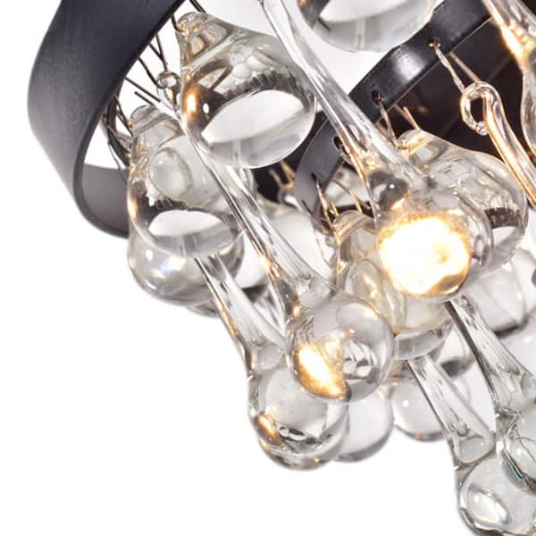 Silver Orchid Taylor 2-light Antique Black Crystal Wall Sconce