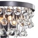 preview thumbnail 6 of 6, Silver Orchid Taylor 2-light Antique Black Crystal Wall Sconce
