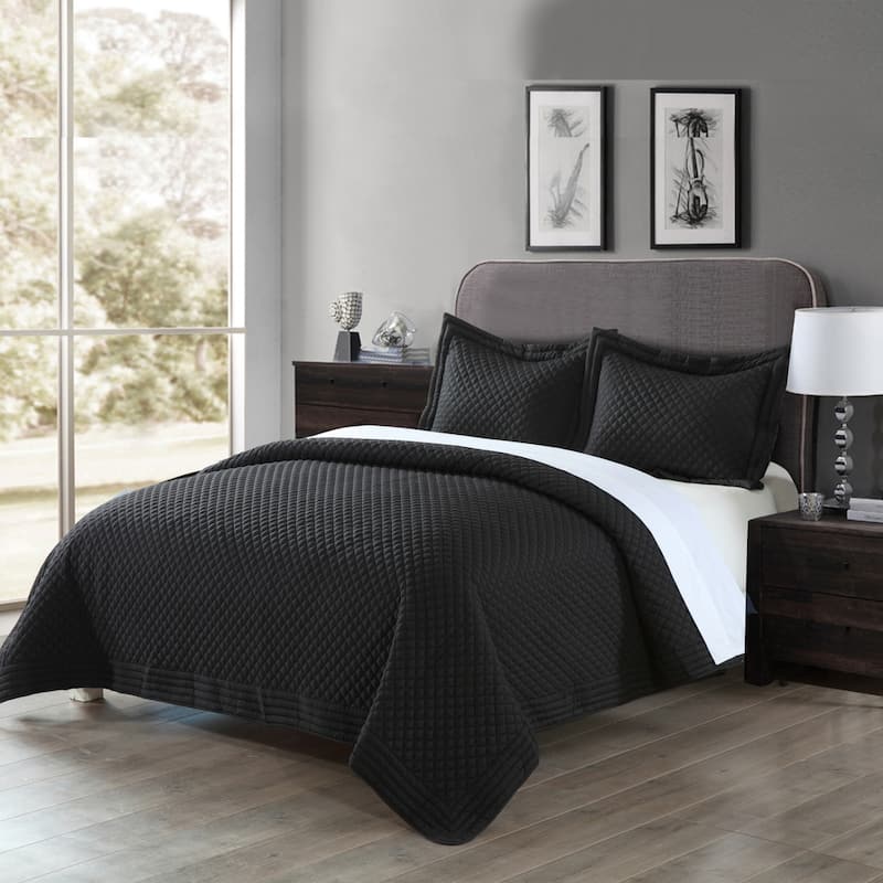 Porch & Den Clarita Microfiber Water/ Stain Resistant Quilt or Shams