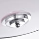preview thumbnail 4 of 3, Silver Orchid Antique Black Crystal 3-light Flush Mount Chandelier