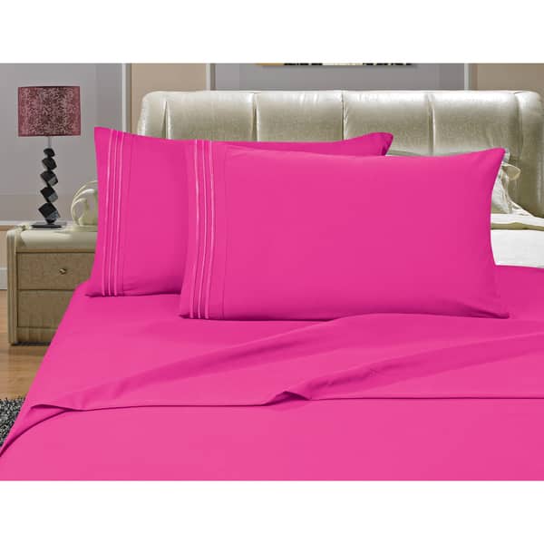 slide 2 of 2, Porch & Den Briggs Deep Pocket Bed Sheet Set California King - Pink