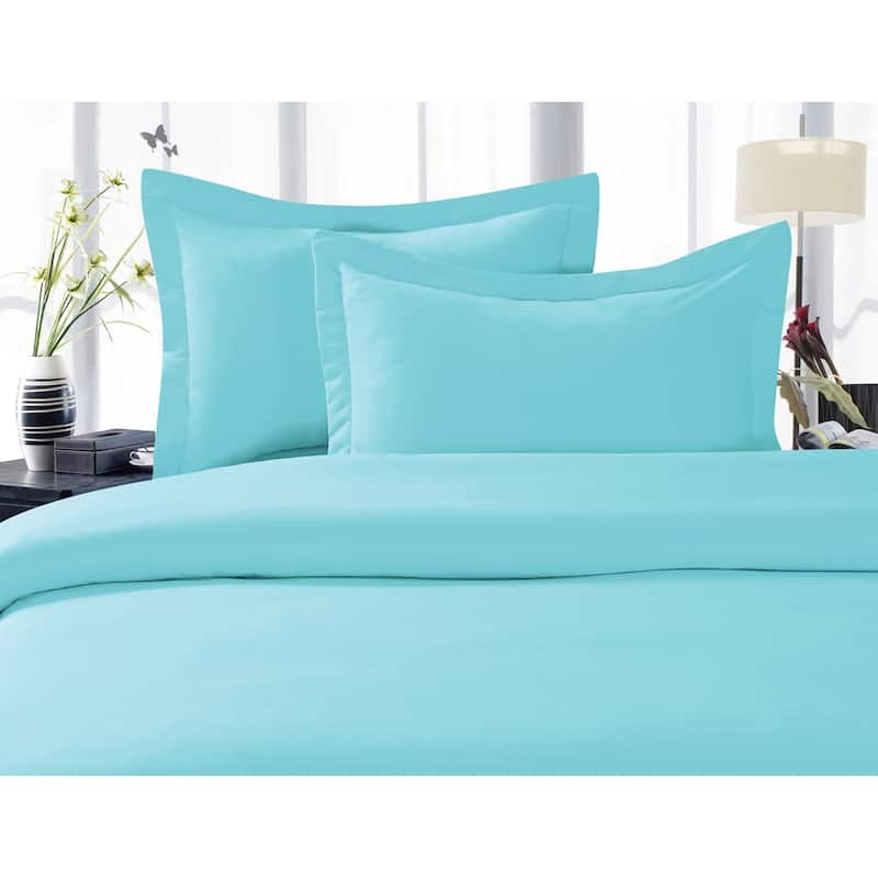 Elegant Comfort Luxurious Wrinkle-free and Fade-resistant Duvet Cover Set - California King/King/Cal King - Aqua
