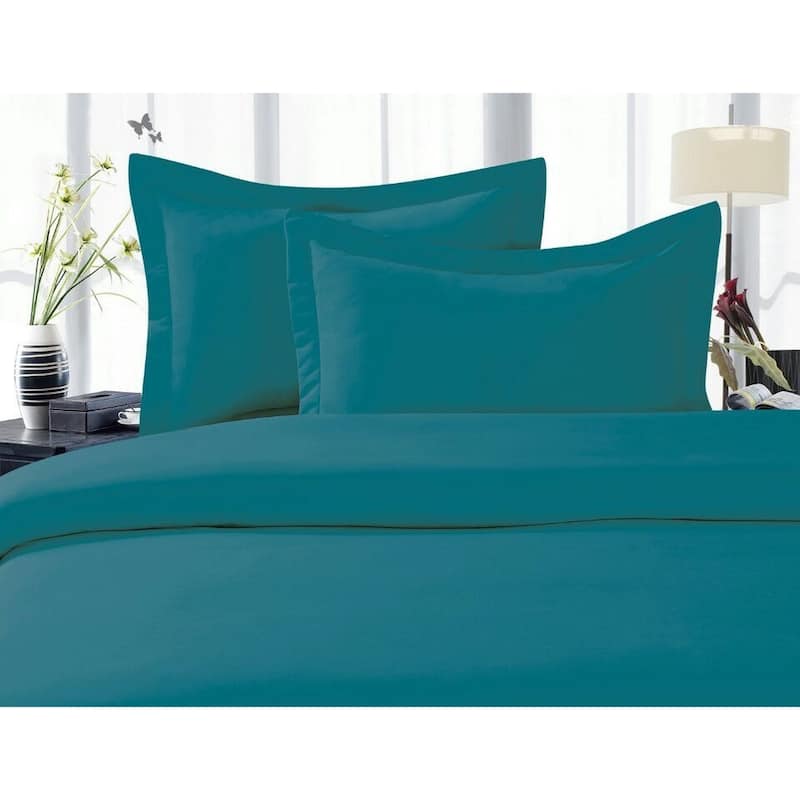Elegant Comfort Luxurious Wrinkle-free and Fade-resistant Duvet Cover Set - Full - Queen/Full/Queen - Turqouise