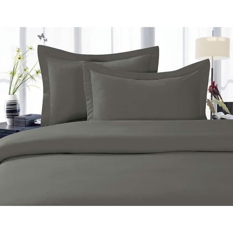 Elegant Comfort Luxurious Wrinkle-free and Fade-resistant Duvet Cover Set - Full - Queen/Full/Queen - Gray