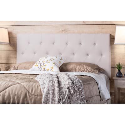 Furniture of America Zele Modern Ivory Linen Adjustable Headboard