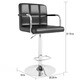Porch & Den Newcastle Height Adjustable Swivel Leatherette Bar Stool - Thumbnail 3