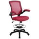 preview thumbnail 3 of 15, Porch & Den Williamsburg Veer Drafting Chair