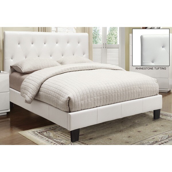 KRYSTAL FAUX LEATHER PLATFORM BED