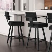 Amisco Akers Counter Swivel Metal Stool 26-inch