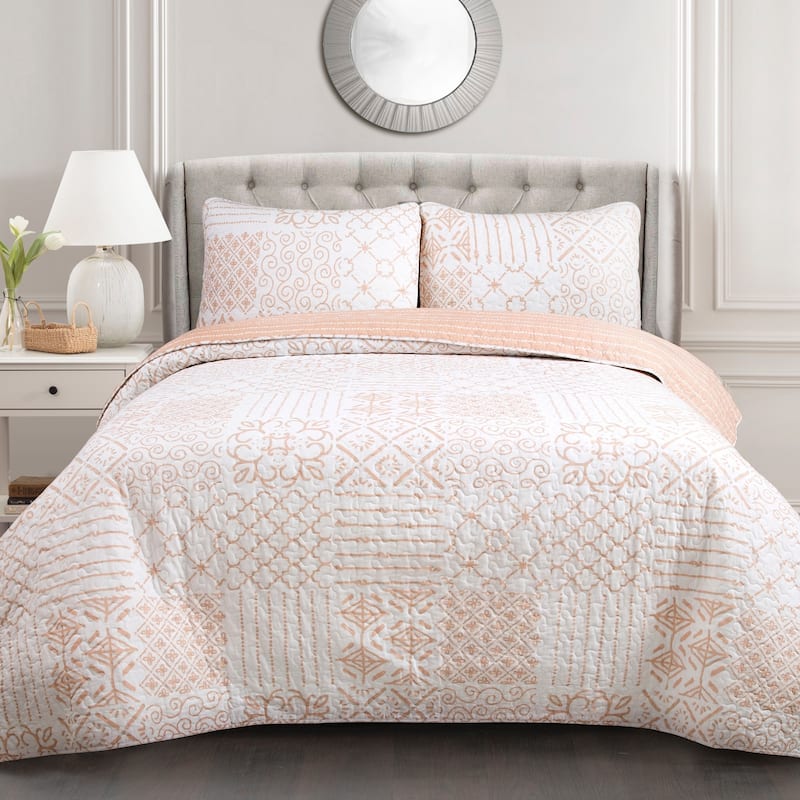 The Curated Nomad Sandia 3-piece Cotton Quilt Set