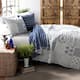 The Curated Nomad Sandia 3-piece Cotton Quilt Set - Blue - King