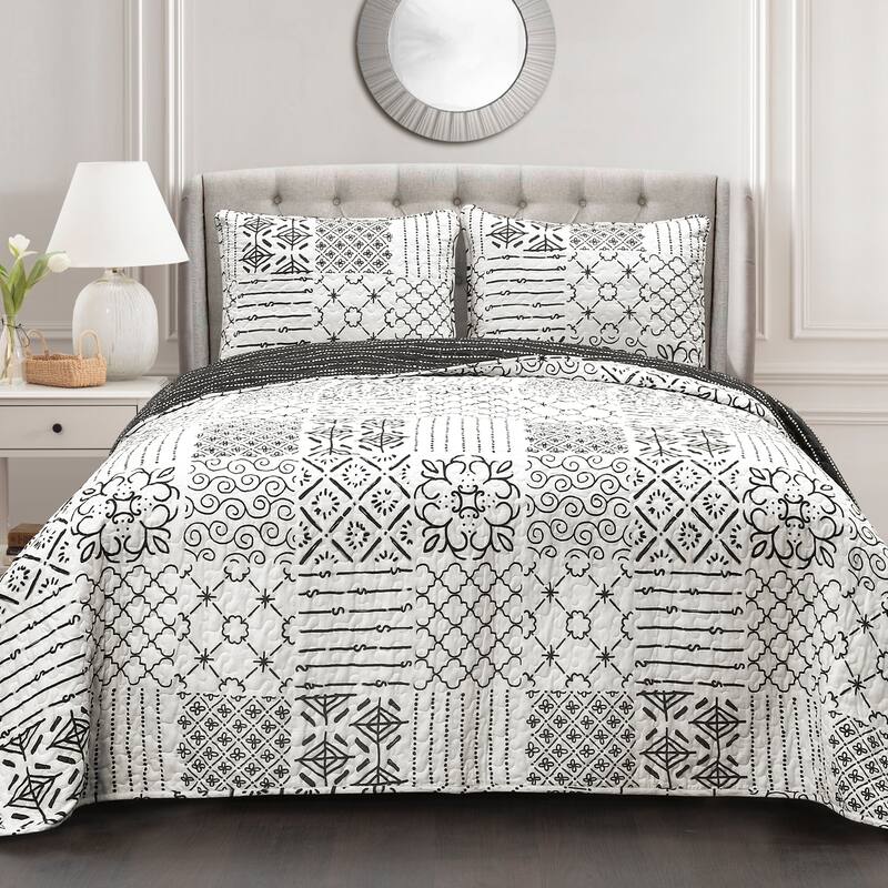 The Curated Nomad Sandia 3-piece Cotton Quilt Set