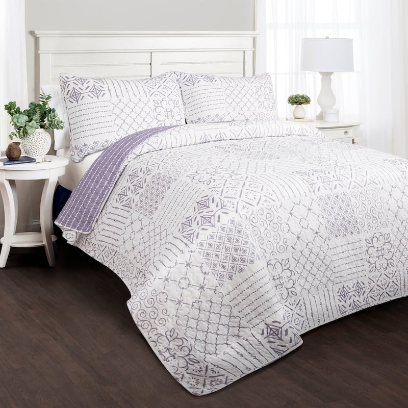 The Curated Nomad Sandia 3-piece Cotton Quilt Set