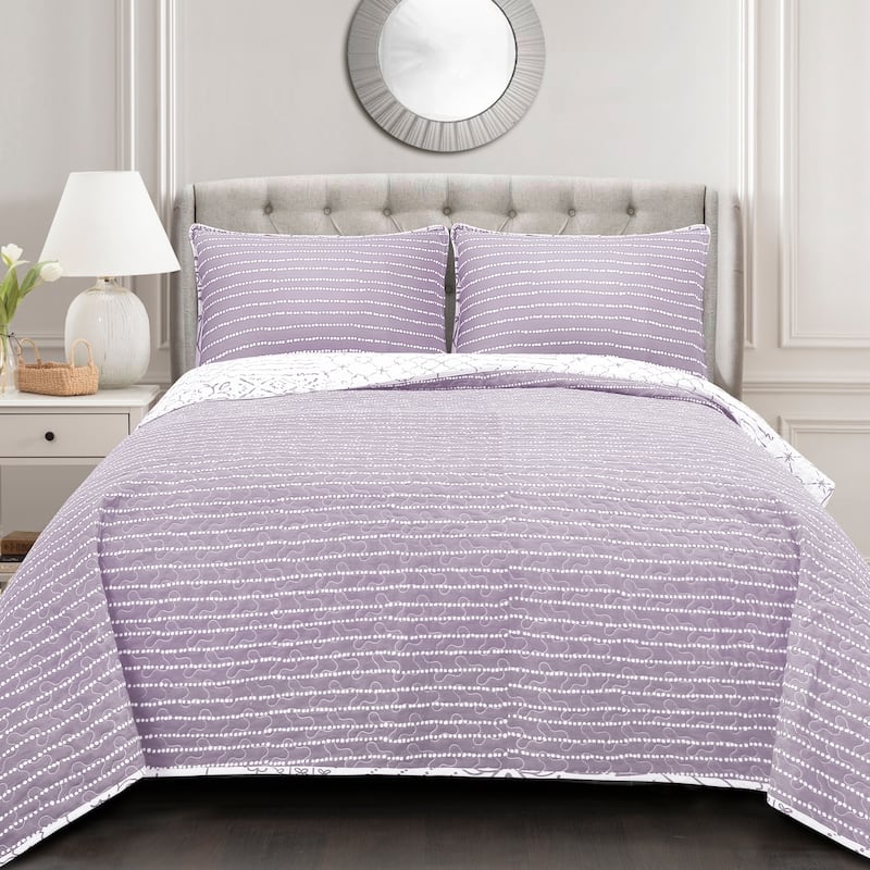 The Curated Nomad Sandia 3-piece Cotton Quilt Set