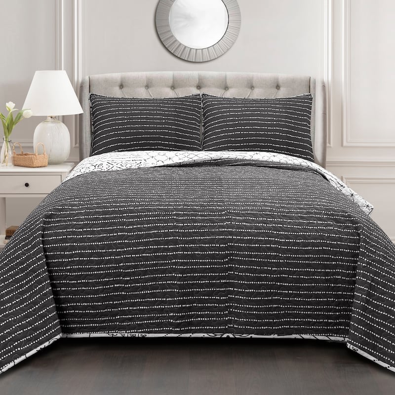 The Curated Nomad Sandia 3-piece Cotton Quilt Set