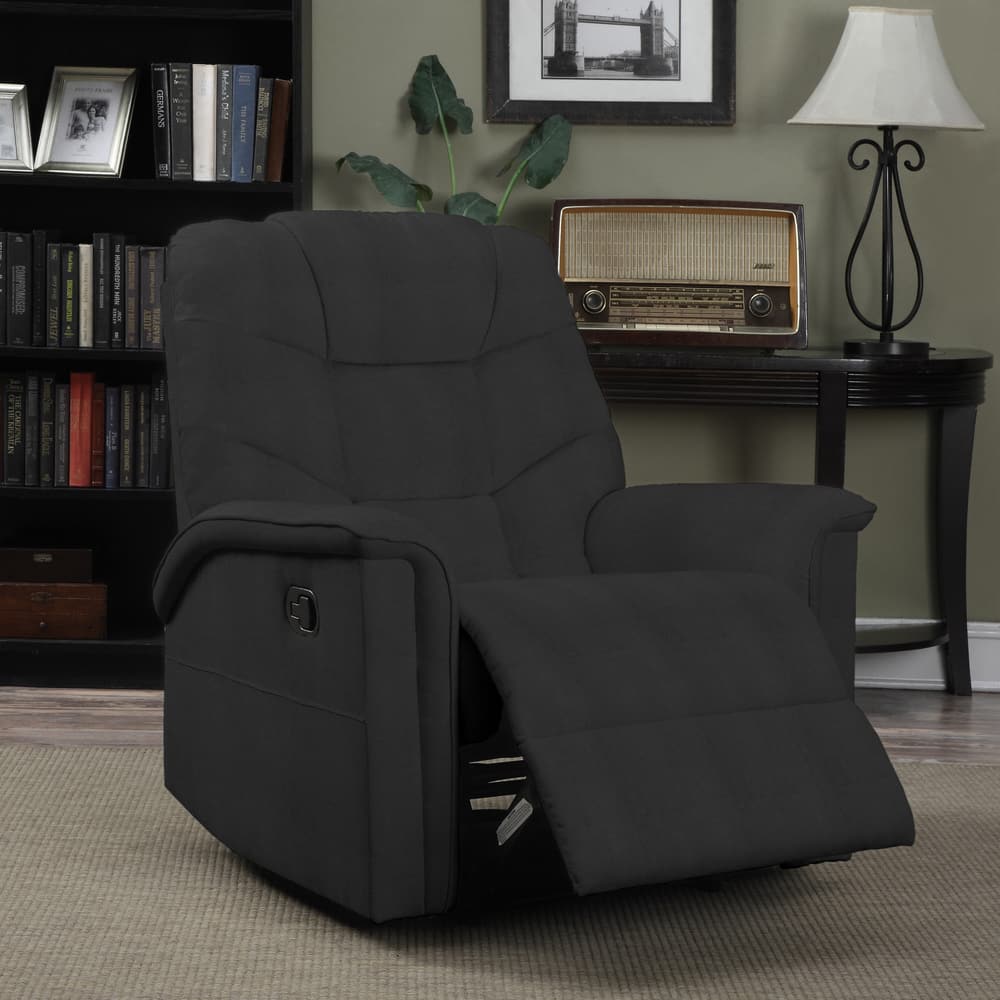 Copper Grove Jessie ProLounger Black Microfiber Wall Hugger Recliner
