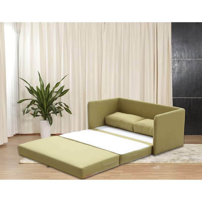 Porch & Den Claiborne Reversible 5.1 inches Foam Fabric Loveseat and Sofa Bed